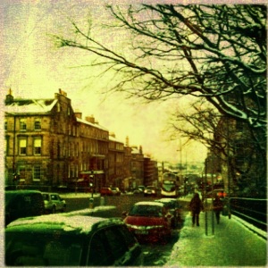 New Town in Winter - Iphonography